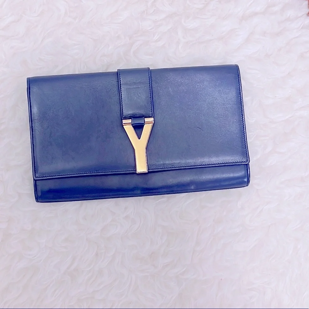 Saint Laurent Y Ligne Clutch - Picture 1 of 10